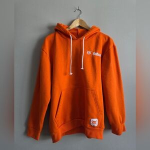 Bob Cat Men's Orange Hoodie With Drawstring Size M